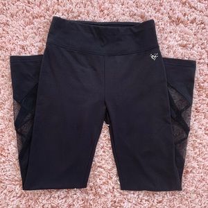 Black Justice Mesh Leggings